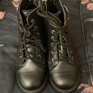 Toddler girl combat boots